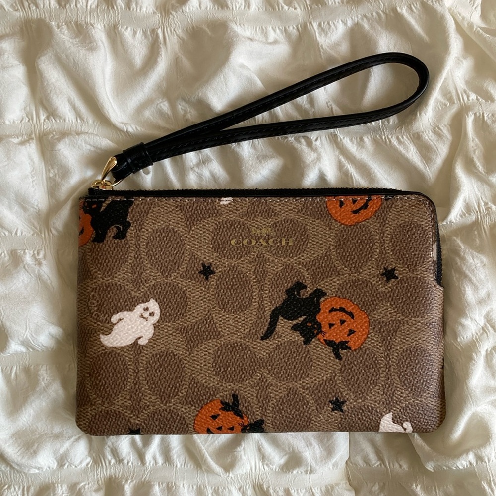 COACH Halloween Signature Wristlet Wallet